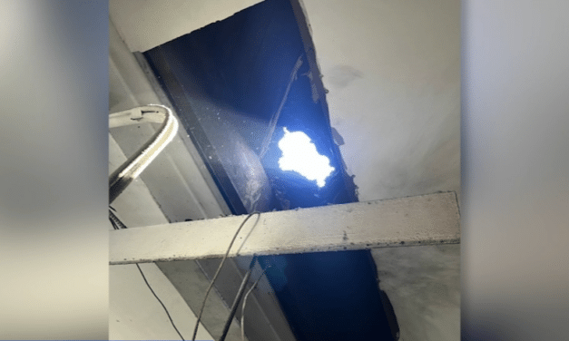 Mysterious object falls from the sky in NJ, causing damage to auto shop